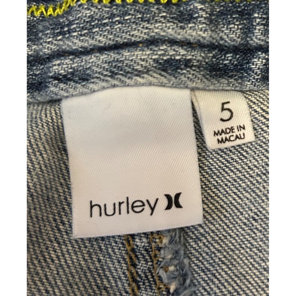 Hurley Womens Medium Rinse Low Rise Flare Jeans Size 5 Y2K - Picture 3 of 8